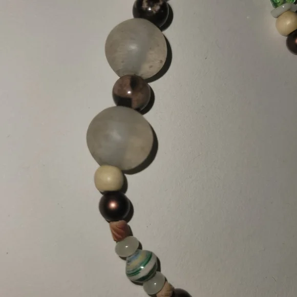 Beaded Earthtone Crystal DANGLE! - Picture 3 of 6
